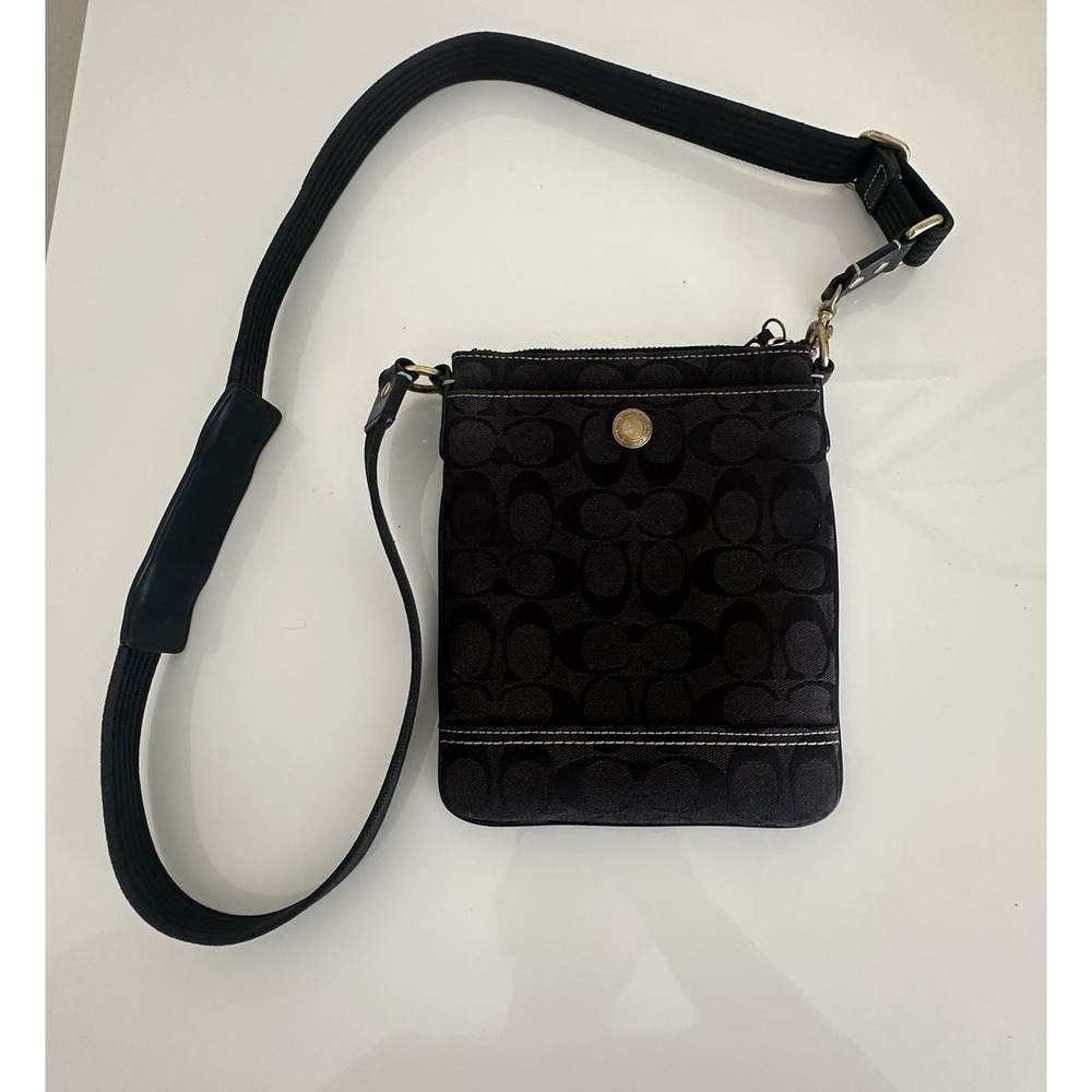 Coach Signature Crossbody Bag in Black